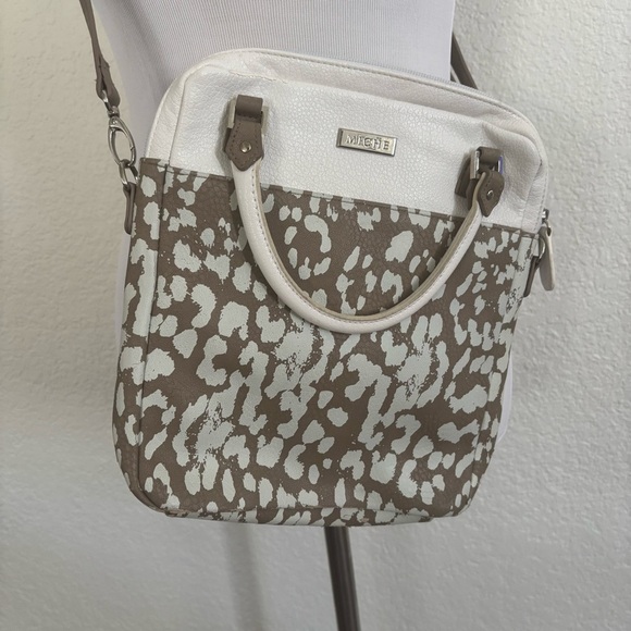 Miche Black and White Animal Print Crossbody Bag - Picture 2 of 9